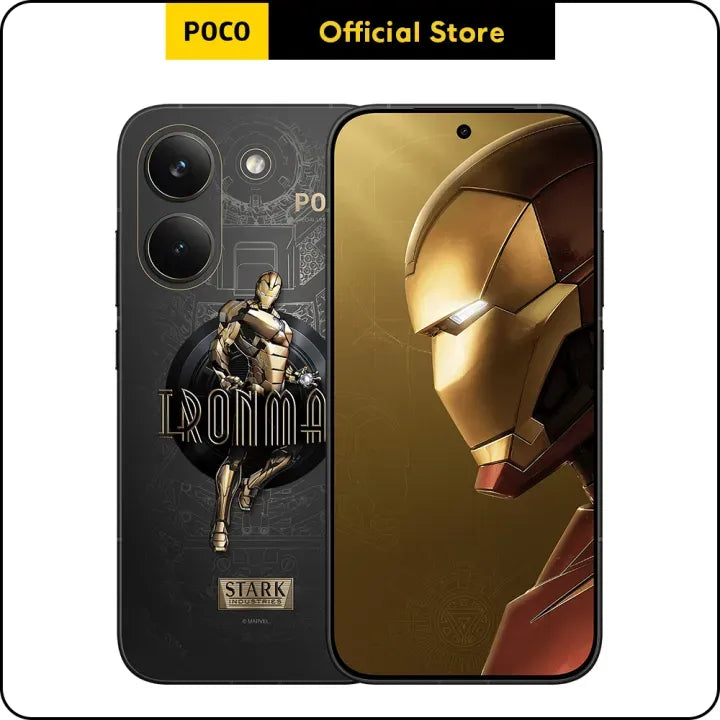 New POCO X8 Pro Gold Iron Man Edition, Flagship Dimensity 8500-Ultra, 6500mAh (typ) battery with 100W HyperCharge, 1.5K 120Hz ultra-bright AMOLED display, 50MP Sony IMX882 with OIS