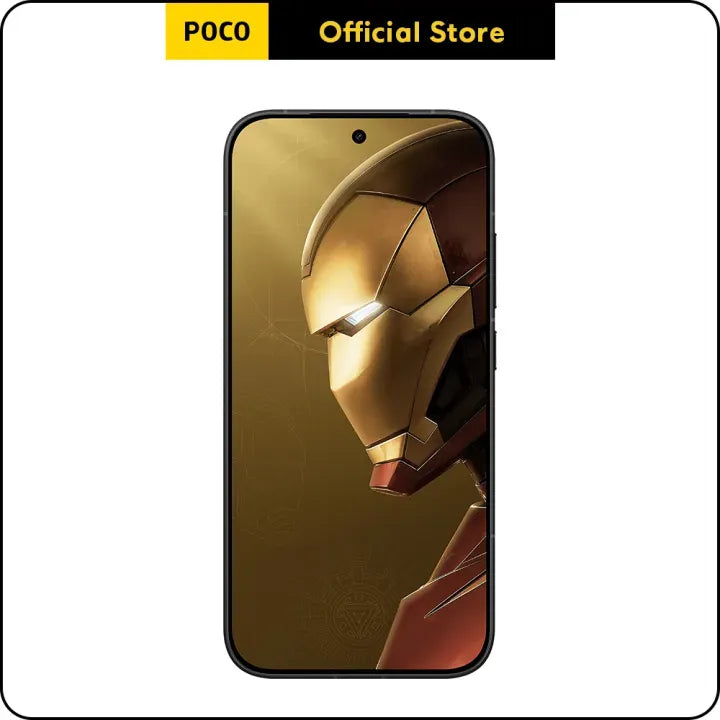 New POCO X8 Pro Gold Iron Man Edition, Flagship Dimensity 8500-Ultra, 6500mAh (typ) battery with 100W HyperCharge, 1.5K 120Hz ultra-bright AMOLED display, 50MP Sony IMX882 with OIS