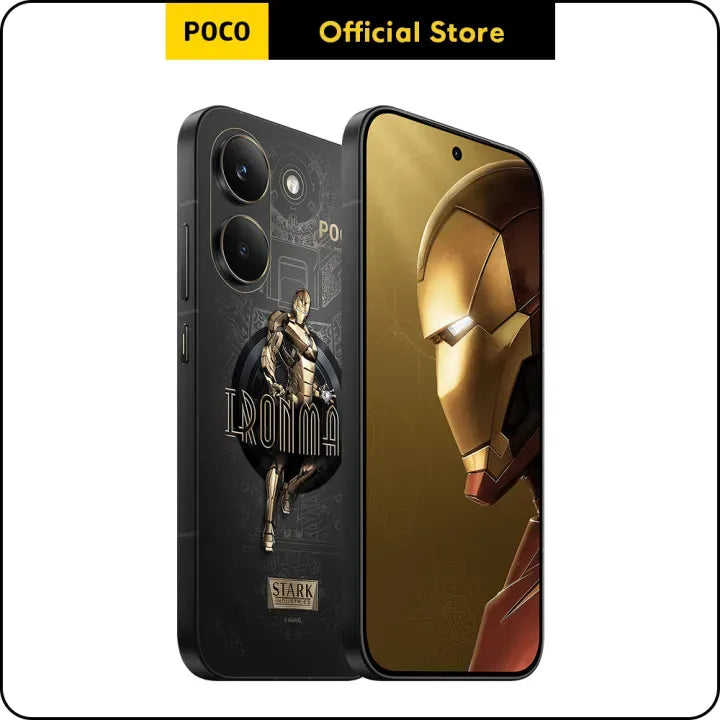 New POCO X8 Pro Gold Iron Man Edition, Flagship Dimensity 8500-Ultra, 6500mAh (typ) battery with 100W HyperCharge, 1.5K 120Hz ultra-bright AMOLED display, 50MP Sony IMX882 with OIS
